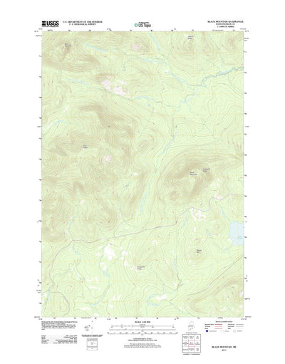 United States Geological Survey Black Mountain, ME (2011, 24000-Scale) digital map