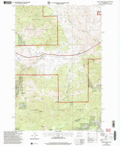 United States Geological Survey Black Mountain, MT (2001, 24000-Scale) digital map