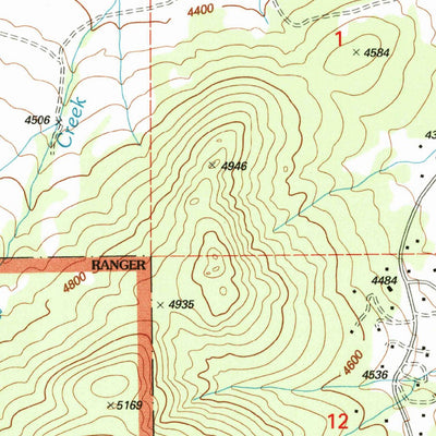 United States Geological Survey Black Mountain, MT (2001, 24000-Scale) digital map