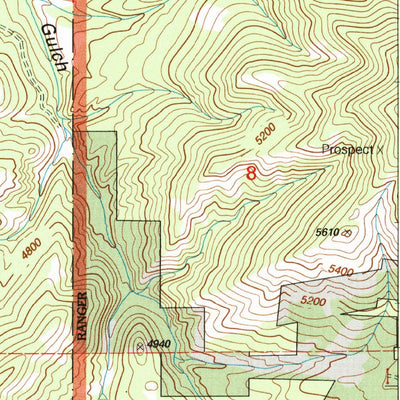 United States Geological Survey Black Mountain, MT (2001, 24000-Scale) digital map