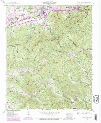 United States Geological Survey Black Mountain, NC (1941, 24000-Scale) digital map