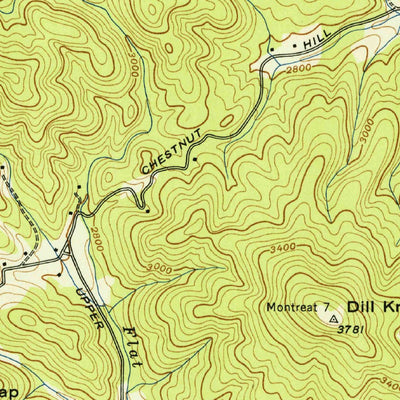 United States Geological Survey Black Mountain, NC (1943, 24000-Scale) digital map