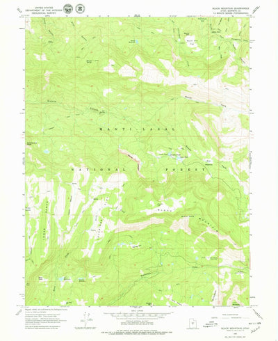 United States Geological Survey Black Mountain, UT (1965, 24000-Scale) digital map