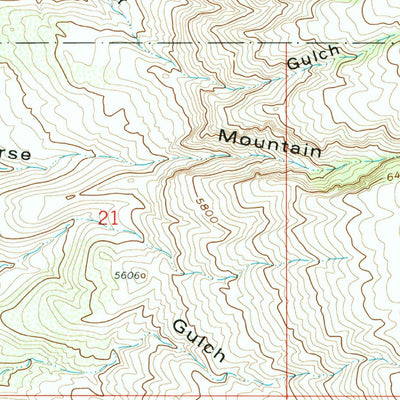 United States Geological Survey Black Mountain, WY (1960, 24000-Scale) digital map