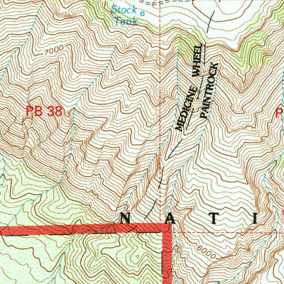 United States Geological Survey Black Mountain, WY (1993, 24000-Scale) digital map