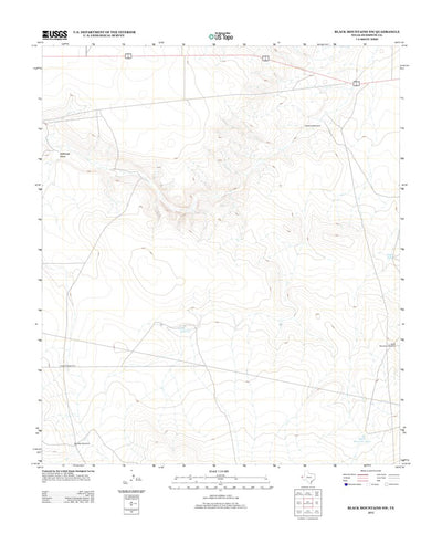United States Geological Survey Black Mountains NW, TX (2012, 24000-Scale) digital map