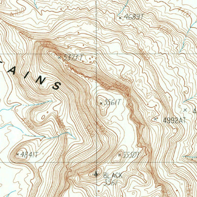 United States Geological Survey Black Mountains, TX (1984, 24000-Scale) digital map