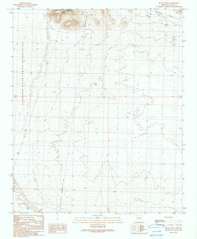 United States Geological Survey Black Peak, AZ (1990, 24000-Scale) digital map