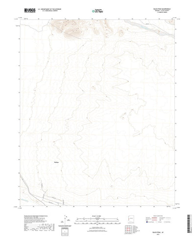 United States Geological Survey Black Peak, AZ (2021, 24000-Scale) digital map