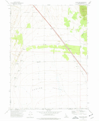 United States Geological Survey Black Pine, ID (1973, 24000-Scale) digital map