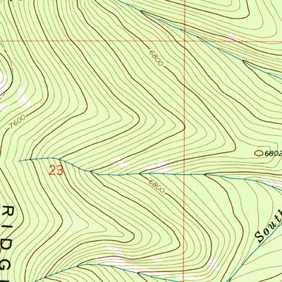United States Geological Survey Black Pine Ridge, MT (1971, 24000-Scale) digital map