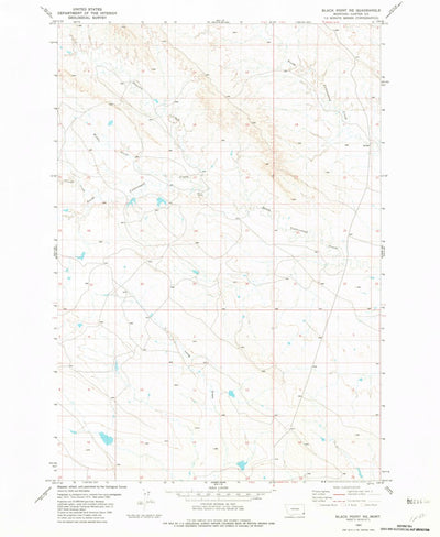 United States Geological Survey Black Point NE, MT (1982, 24000-Scale) digital map
