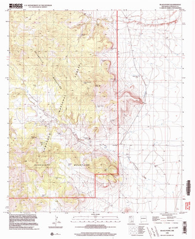 United States Geological Survey Black Point, NM (1998, 24000-Scale) digital map