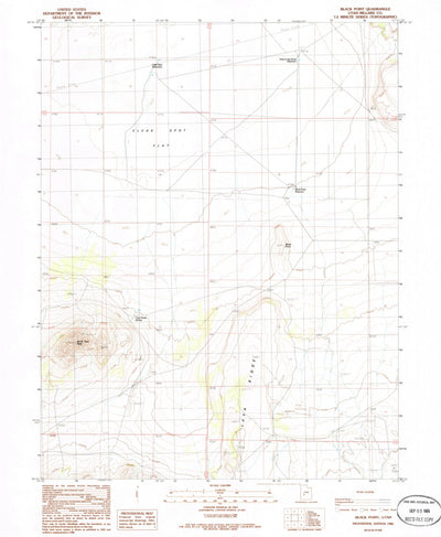 United States Geological Survey Black Point, UT (1986, 24000-Scale) digital map