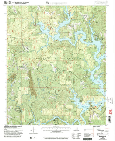 United States Geological Survey Black Pond, AL (2000, 24000-Scale) digital map