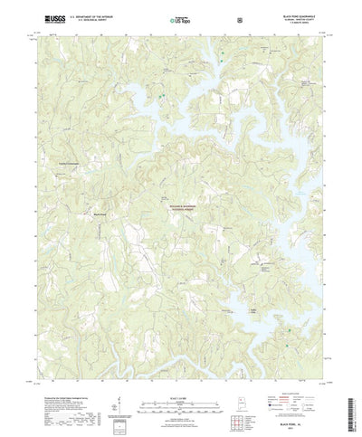 United States Geological Survey Black Pond, AL (2021, 24000-Scale) digital map