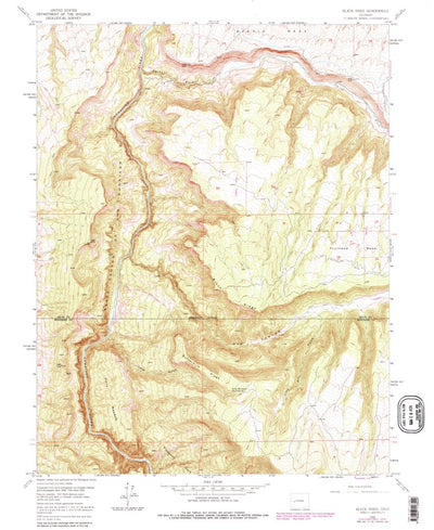 United States Geological Survey Black Ridge, CO (1955, 24000-Scale) digital map