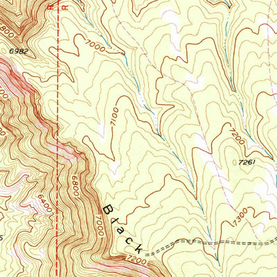 United States Geological Survey Black Ridge, CO (1955, 24000-Scale) digital map