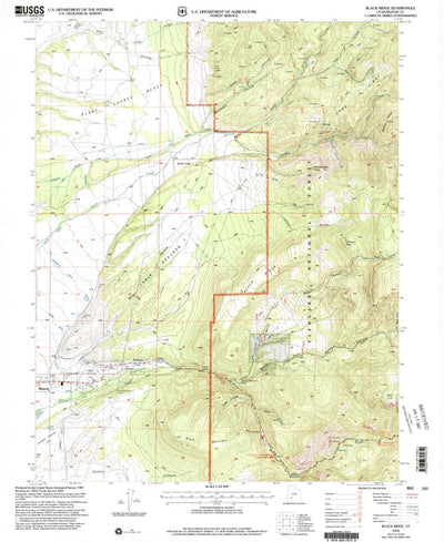 United States Geological Survey Black Ridge, UT (2001, 24000-Scale) digital map