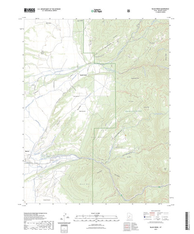 United States Geological Survey Black Ridge, UT (2023, 24000-Scale) digital map