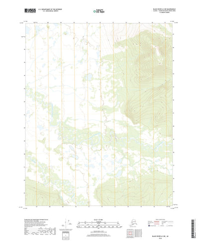 United States Geological Survey Black River A-2 NE, AK (2018, 25000-Scale) digital map