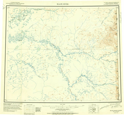 United States Geological Survey Black River, AK (1951, 250000-Scale) digital map