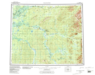 United States Geological Survey Black River, AK (1956, 250000-Scale) digital map