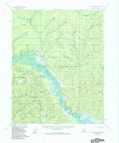 United States Geological Survey Black River B-5, AK (1956, 63360-Scale) digital map