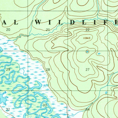United States Geological Survey Black River B-5, AK (1956, 63360-Scale) digital map