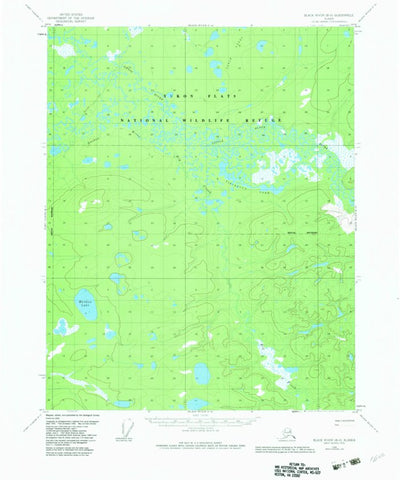 United States Geological Survey Black River B-6, AK (1956, 63360-Scale) digital map