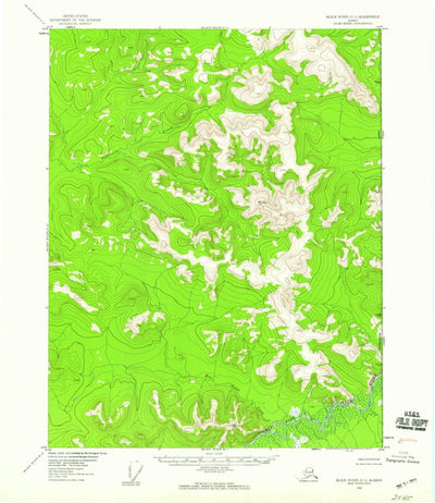 United States Geological Survey Black River C-1, AK (1956, 63360-Scale) digital map