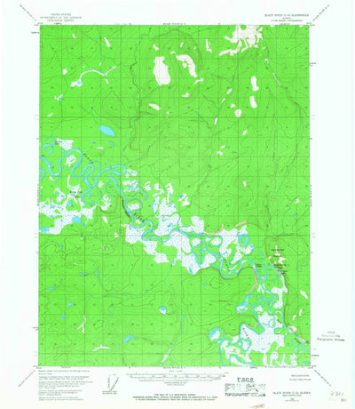 United States Geological Survey Black River C-4, AK (1956, 63360-Scale) digital map