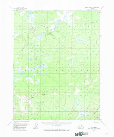 United States Geological Survey Black River D-3, AK (1956, 63360-Scale) digital map