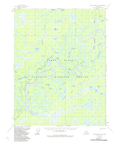 United States Geological Survey Black River D-6, AK (1956, 63360-Scale) digital map