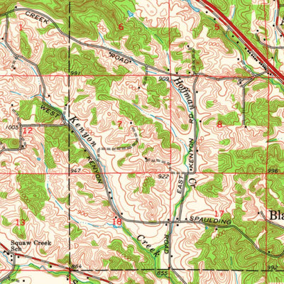 United States Geological Survey Black River Falls, WI (1968, 62500-Scale) digital map