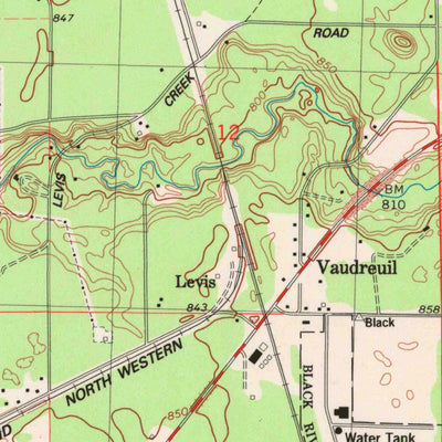 United States Geological Survey Black River Falls, WI (1984, 24000-Scale) digital map