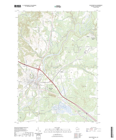 United States Geological Survey Black River Falls, WI (2023, 24000-Scale) digital map
