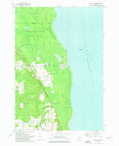 United States Geological Survey Black River, MI (1971, 24000-Scale) digital map