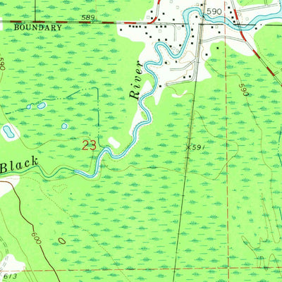 United States Geological Survey Black River, MI (1971, 24000-Scale) digital map