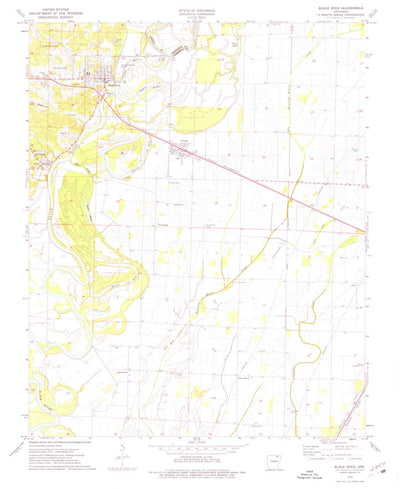 United States Geological Survey Black Rock, AR (1974, 24000-Scale) digital map