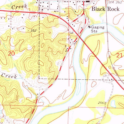 United States Geological Survey Black Rock, AR (1974, 24000-Scale) digital map