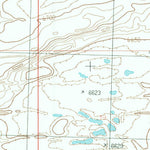 United States Geological Survey Black Rock Flat East, WY (1986, 24000-Scale) digital map