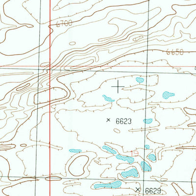 United States Geological Survey Black Rock Flat East, WY (1986, 24000-Scale) digital map