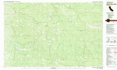 United States Geological Survey Black Rock Mountain, CA (1981, 25000-Scale) digital map