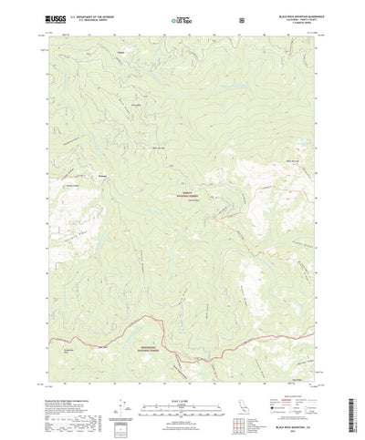 United States Geological Survey Black Rock Mountain, CA (2021, 24000-Scale) digital map
