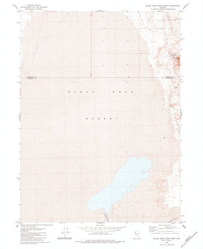 United States Geological Survey Black Rock Point West, NV (1980, 24000-Scale) digital map