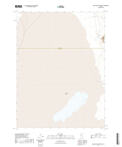United States Geological Survey Black Rock Point West, NV (2021, 24000-Scale) digital map