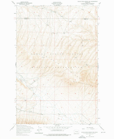United States Geological Survey Black Rock Spring NW, WA (1953, 24000-Scale) digital map