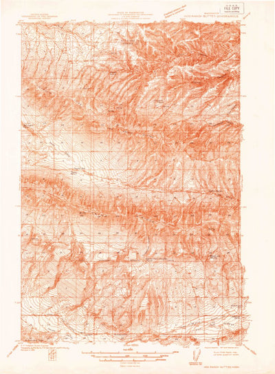 United States Geological Survey Black Rock Spring, WA (1936, 48000-Scale) digital map