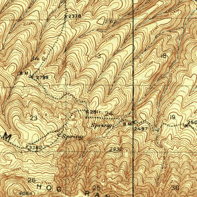 United States Geological Survey Black Rock Spring, WA (1941, 62500-Scale) digital map